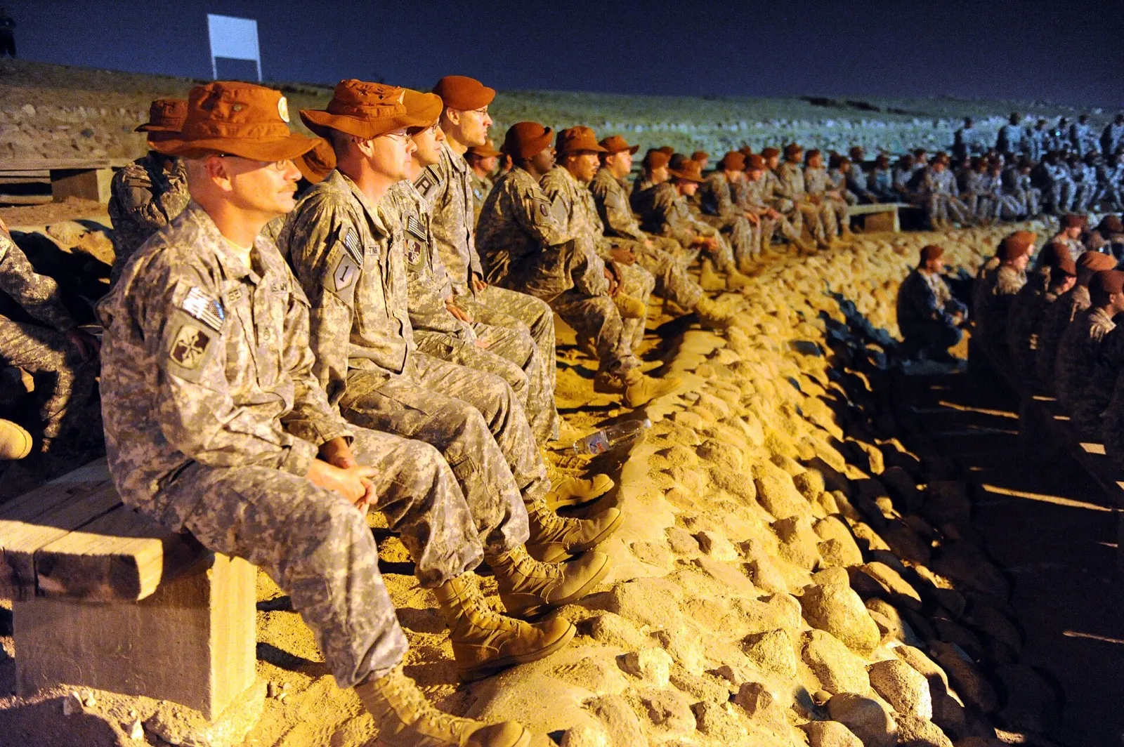 U.S. peacekeepers on patrol in the Sinai Peninsula of Egypt